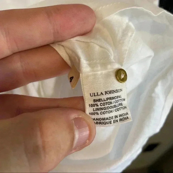 577 Ulla Johnson Flores White Embroidered Dress - Picture 5 of 5